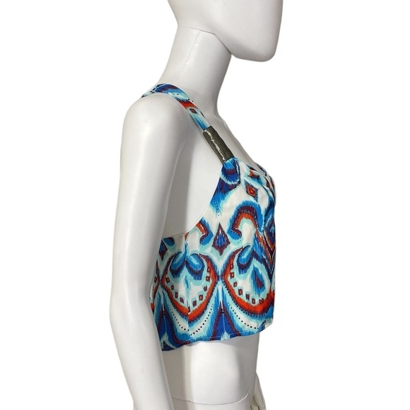 Bebe Printed Crop Top Size S - Picture 5 of 9